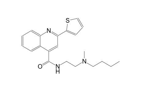 4-quinolinecarboxamide, N-[2-(butylmethylamino)ethyl]-2-(2-thienyl)-