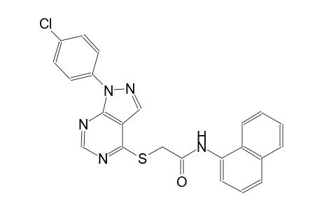 2-{[1-(4-chlorophenyl)-1H-pyrazolo[3,4-d]pyrimidin-4-yl]sulfanyl}-N-(1-naphthyl)acetamide