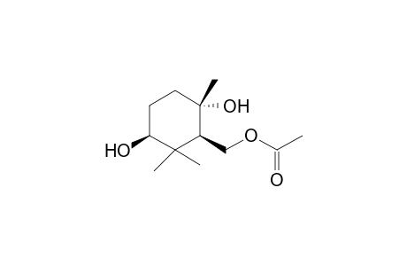 (1R,2'S,5'S)-(2',5'-Dihydroxy-2',6',6'-trimethyl)cyclohexylmethyl acetate