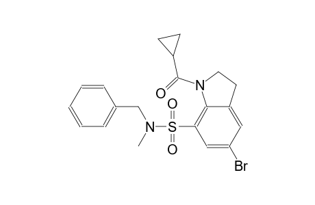 1H-indole-7-sulfonamide, 5-bromo-1-(cyclopropylcarbonyl)-2,3-dihydro-N-methyl-N-(phenylmethyl)-