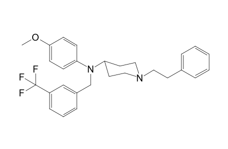 N-(3-Trifluoromethylbenzyl)-N-(4-methoxyphenyl)-1-(2-phenylethyl)-piperidin-4-amine