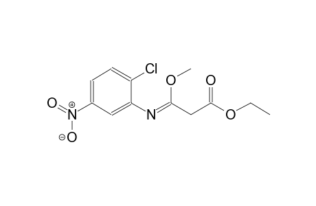 ethyl (3Z)-3-[(2-chloro-5-nitrophenyl)imino]-3-methoxypropanoate