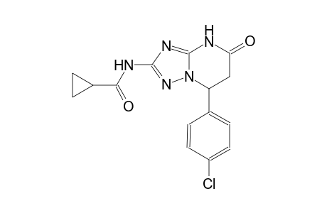 N-[7-(4-chlorophenyl)-5-oxo-4,5,6,7-tetrahydro[1,2,4]triazolo[1,5-a]pyrimidin-2-yl]cyclopropanecarboxamide