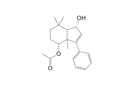 1.beta.-Hydroxy-3a,7,7-trimethyl-3-phenyl-3a,4,5,6,7,7a-hexahydro-1H-inden-4-yl acetate