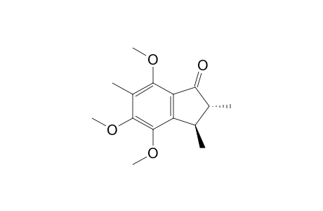 trans-4,5,7-Trimethhoxy-2,3,6-trimethylindan-1-one