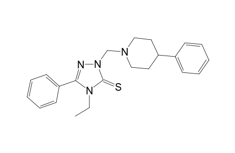 4-Ethyl-5-phenyl-2-[(4-phenyl-1-piperidinyl)methyl]-1,2,4-triazole-3-thione