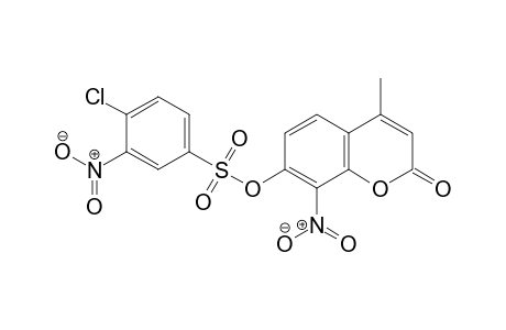 4-Methyl-8-nitro-2-oxo-2H-chromen-7-yl 4-chloro-3-nitrobenzenesulfonate