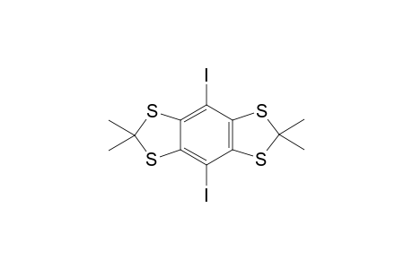 4,8-diiodo-2,2,6,6-tetramethyl-[1,3]dithiolo[4,5-f][1,3]benzodithiole