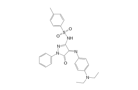 N-{4-[p-(diethylamino)phenylimino]-5-oxo-1-phenyl-2-pyrazolin-3-yl}-p-toluenesulfonamide