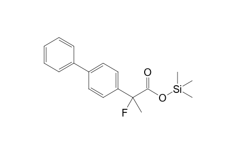 2-(4-Biphenylyl)-2-fluoropropanoic acid trimethylsilyl ester