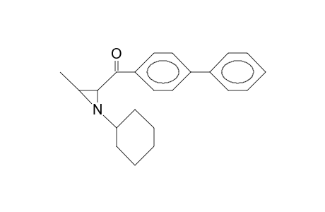 Methanone, [1,1'-biphenyl]-4-yl(1-cyclohexyl-3-methyl-2-aziridinyl)-, cis-