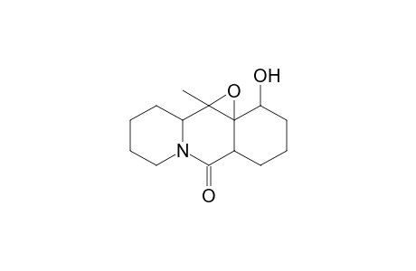 Benz[b]oxireno[a]quinolizin-6(2H)-one, decahydro-2-hydroxy-11b-methyl-, (1aS*,2.alpha.,5a.alpha.,11a.alpha.,11b.beta.)-(.+-.)-
