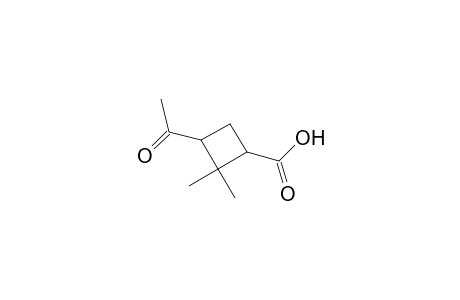 3-Acetyl-2,2-dimethyl-1-cyclobutanecarboxylic acid