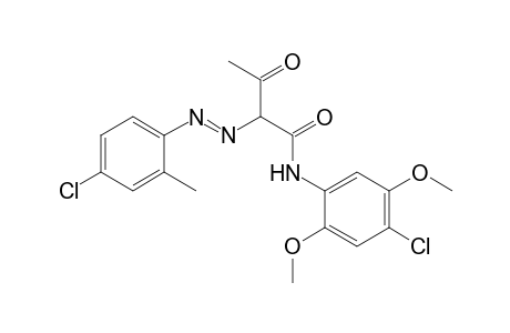 N-(4-chloro-2,5-dimethoxyphenyl)-2-[(E)-(4-chloro-2-methylphenyl)diazenyl]-3-oxobutanamide