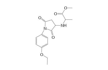 2-[(2,5-diketo-1-p-phenetyl-pyrrolidin-3-yl)amino]propionic acid methyl ester