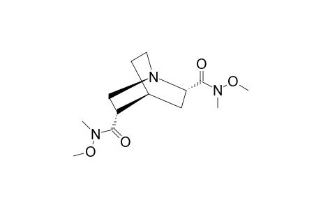 (1S,2S,4S,5R)-1-AZABICYCLO-[2.2.2]-OCTANE-2,5-DICARBOXYLIC-ACID-N-METHYLOXY-N-METHYLAMIDE
