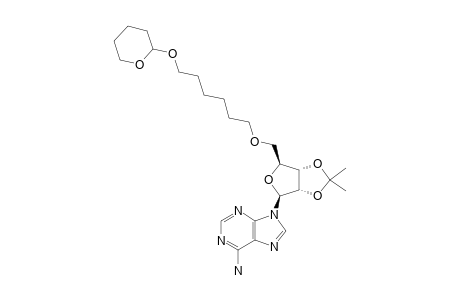 2',3'-O-ISOPROPYLIDENE-5'-O-[6-(TETRAHYDRO-2-H-PYRAN-2-YL)-HEXYL]-ADENOSINE