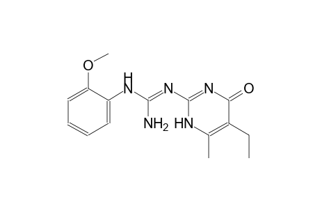 N''-(5-ethyl-6-methyl-4-oxo-1,4-dihydro-2-pyrimidinyl)-N-(2-methoxyphenyl)guanidine