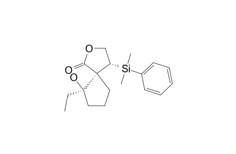 RAC-(4R,5R,6S)-6-ETHYL-6-HYDROXY-4-[DIMETHYL-(PHENYL)-SILYL]-2-OXA-SPIRO-[4.4]-NONAN-1-ONE