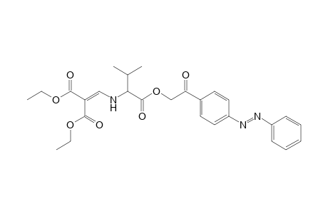 [4'-(Phenylazo)phenacyl] N-{[2,2-bis(ethoxycarbonyl)vinylamino](isopropyl)methyl}carboxylate