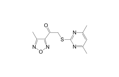 2-[(4,6-dimethylpyrimidin-2-yl)thio]-1-(4-methylfurazan-3-yl)ethanone