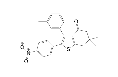 6,6-Dimethyl-3-(3-methylphenyl)-2-(4-nitrophenyl)-6,7-dihydro-1-benzohiophen-4(5H)-one