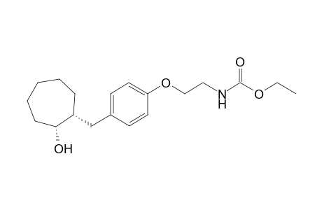 Ethyl (cis)-N-{2-[4'-(2"-hydroxycyclohept-1"-ylmethyl)phenoxy]ethyl]carbamate