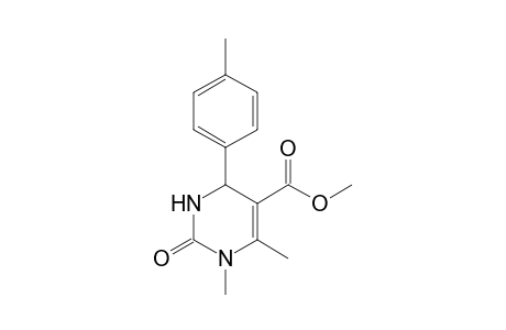 2-keto-3,4-dimethyl-6-(p-tolyl)-1,6-dihydropyrimidine-5-carboxylic acid methyl ester