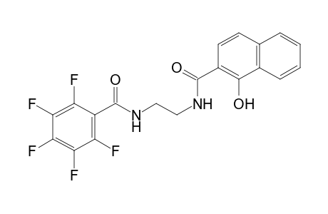 2-Naphthalenecarboxamide, 1-hydroxy-N-[2-[(2,3,4,5,6-pentafluorobenzoyl)amino]ethyl]-
