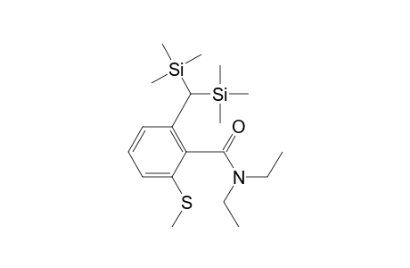N,N-diethyl-2-(methylthio)-6-[bis(trimethylsilyl)-methyl]benzamide