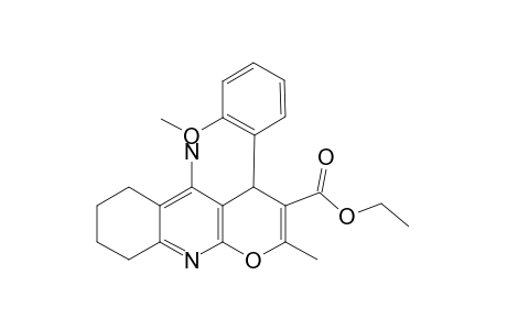 ETHYL-5-AMINO-6,7,8,9-TETRAHYDRO-4-(ORTHO-METHOXYPHENYL)-2-METHYL-4H-PYRANO-[2,3-B]-QUINOLINE-3-CARBOXYLATE