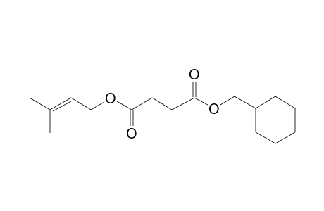 Succinic acid, cyclohexylmethyl 3-methylbut-2-en-1-yl ester