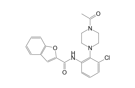 2-benzofurancarboxamide, N-[2-(4-acetyl-1-piperazinyl)-3-chlorophenyl]-