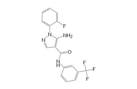 1H-pyrazole-4-carboxamide, 5-amino-1-(2-fluorophenyl)-N-[3-(trifluoromethyl)phenyl]-