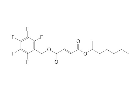 Fumaric acid, pentafluorobenzyl hept-2-yl ester