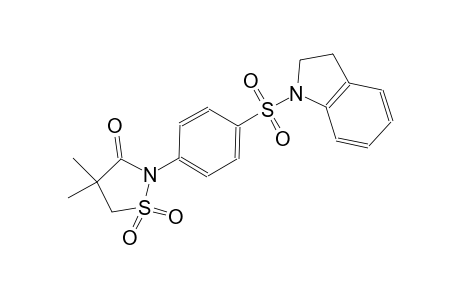 3-isothiazolidinone, 2-[4-[(2,3-dihydro-1H-indol-1-yl)sulfonyl]phenyl]-4,4-dimethyl-, 1,1-dioxide