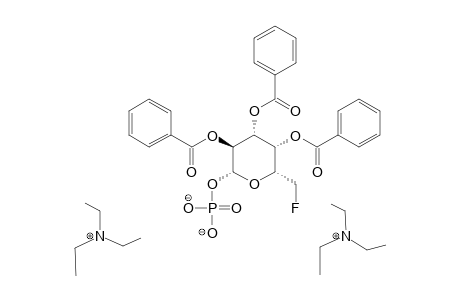 DI-(TRIETHYLAMMONIUM)-PHOSPHORYL-2,3,4-TRI-O-BENZOYL-6-DEOXY-6-FLUORO-BETA-L-FUCOPYRANOSIDE