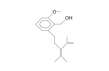 2-(3-Isopropenyl-4-methyl-3-penten-1-yl)-6-methoxy-benzylalcohol