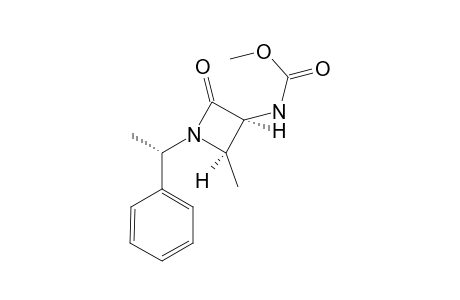 CIS-(3R,4S)-1-(R)-(ALPHA-METHYLBENZYL)-3-[(METHOXYCARBONYL)-AMINO]-4-METHYL-2-AZETIDINONE