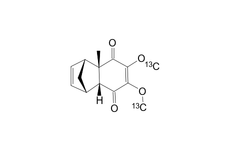 (OCH3-C-13)-2-(1-ALPHA,4-ALPHA,4-ALPHA/BETA,8-ALPHA/BETA)-1,4,4A,8A-TETRAHYDRO-6,7-DIMETHOXY-4A-METHYL-1,4-METHANONAPHTHALENE-5,8-DIONE