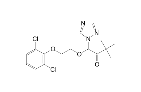 2-Butanone, 1-[2-(2,6-dichlorophenoxy)ethoxy]-3,3-dimethyl-1-(1H-1,2,4-triazol-1-yl)-