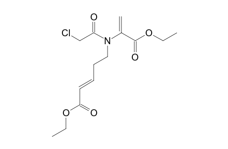 ETHYL-(E)-2-[N-(4-ETHOXYCARBONYLBUT-3-ENYL)-2-CHLOROETHANAMIDO]-PROPENOATE