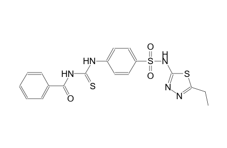 4-{[(benzoylamino)carbothioyl]amino}-N-(5-ethyl-1,3,4-thiadiazol-2-yl)benzenesulfonamide