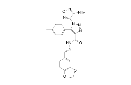 1-(4-amino-1,2,5-oxadiazol-3-yl)-N'-[(E)-1,3-benzodioxol-5-ylmethylidene]-5-(4-methylphenyl)-1H-1,2,3-triazole-4-carbohydrazide