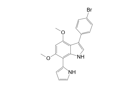 2-[3'-(4-Bromophenyl)-4',6'-dimethoxyindol-7'-yl)pyrroline