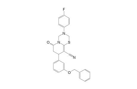 2H,6H-pyrido[2,1-b][1,3,5]thiadiazine-9-carbonitrile, 3-(4-fluorophenyl)-3,4,7,8-tetrahydro-6-oxo-8-[3-(phenylmethoxy)phenyl]-