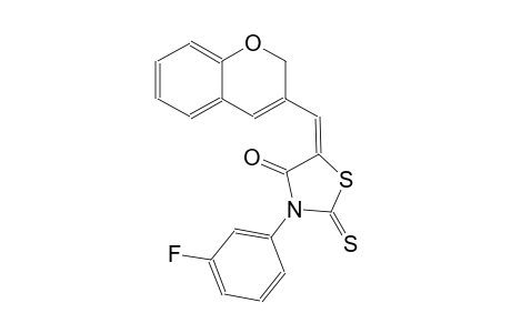 4-thiazolidinone, 5-(2H-1-benzopyran-3-ylmethylene)-3-(3-fluorophenyl)-2-thioxo-, (5E)-