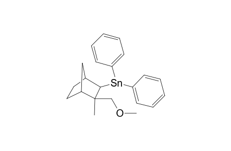 3-Methoxymethyl-3-methylbicyclo[2.2.1]heptan-2-yl(diphenyl)tin hydride