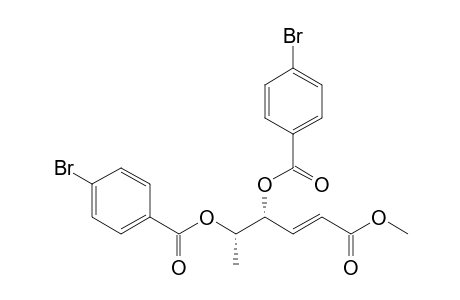 Methyl (4R,5S)-4,5-Bis(p-bromobenzoyloxy)hex-2-enoate