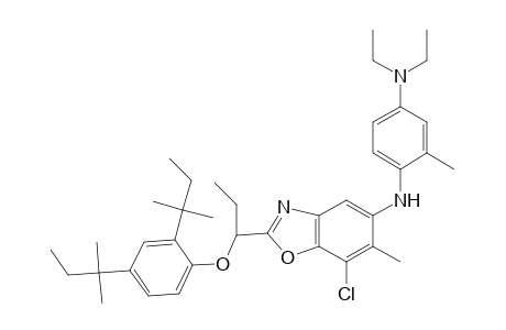 1,4-Benzenediamine, N1-[2-[1-[2,4-bis(1,1-dimethylpropyl)phenoxy]propyl]-7-chloro-6-methyl-5-benzoxazolyl]-N4,N4-diethyl-2-methyl-